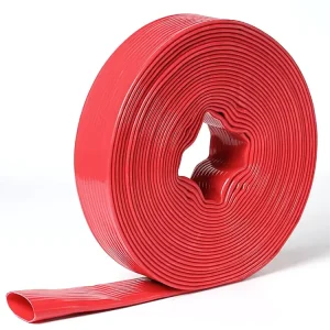 8 Inch Pressure Flexible Discharge Drain Braided Soft Lay Flat Suction Pipe PVC Water Hose 3-5 Bar ISO Standard 20-100m