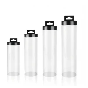80mm Diameter Clear PC Plastic Industrial Water Resistant Packaging Tube with Custom Length and Hanging Cap