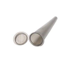84mm 98mm 109mm Transparent Grey Colors Plastic Pop Top 30% PCR Conical Child Resistant Tubes Cone Container King Size