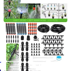 8M+60M Automatic Drip Irrigation Nozzle DIY Gardening Set Flower Green Plant Sprinkler Atomization Dual purpose Watering System