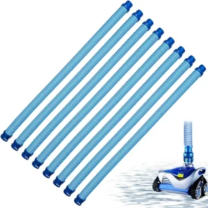 8PCS Pool Cleaner Hose Replacement Kit For X7 T3 T5 MX6 MX8 R0527700 Pool Cleaning Vacuum Hoses Twist Lock Hose 39 Inches*8