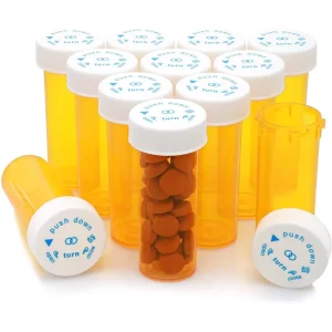 8dr~60dr Child Resistant Safety Tubes with Locking Cap for Supplements and Solid Product Packaging