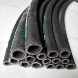 8mm ID Single Steel Wire Braided Hydraulic Hose Cloth Cover 30m for Industrial Hydraulic Oil Delivery