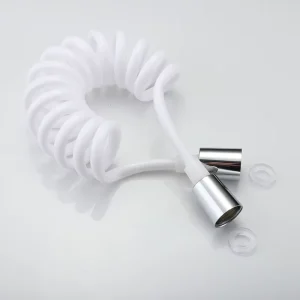 8mm PVC Flexible Telescopic Spring Hose for Bidet Toilet Anti Burst Modern Spray Tube Universal Fit
