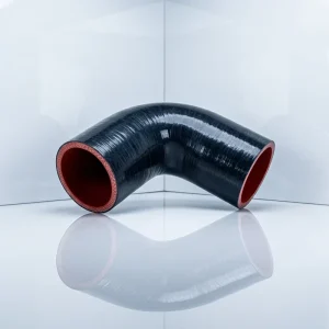 90 Degree Silicone Elbow Hose Braided Reinforced Silicone Bend Tube for Cooling System