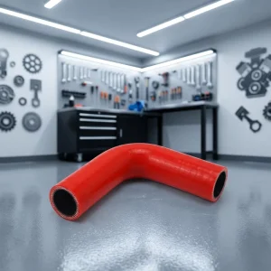 90 Degree Silicone Elbow Hose Braided Reinforced Silicone Bend Tube for Cooling System