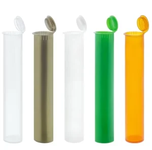 90mm 96mm 98mm 109mm 116mm Custom Printing Sticker Label Plastic Pre Tube Roll Childproof Tubes Plastic PackagingTube