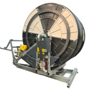 90mm Hose Reel Irrigation Machine with Gearbox and Pump Diesel Engine Remote Control