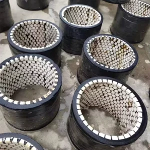 92% 95% Al2o3 Higher Wear Resisting Ceramic Lined Hose Sand Blasting Ceramic Rubber Hose