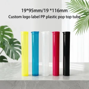 95mm 116mm Custom Logo Plastic Pop Top Tubes with Cr Lid