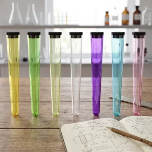 98mm 109mm 116mm Child Resistant Plastic Tubes Multiple Colors and Sizes
