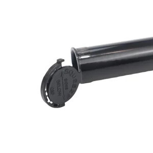 98mm 116mm Child Proof Rolled Tube Black White Clear King Size Tamper Evident Plastic Pop Top Tubes Ring Lock Screen