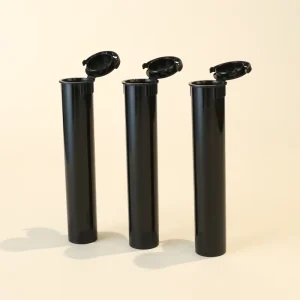 98mm 116mm Tamper Evident Pop Top Plastic Tube Child Resistant Tube with Tamper Shrink Seal Band