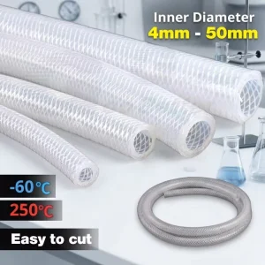 9mm 10mm 11mm 12mm 16mm 21mm High Pressure Heat Resistant Hose Pipe Flexible Braided Silicone Rubber Tube