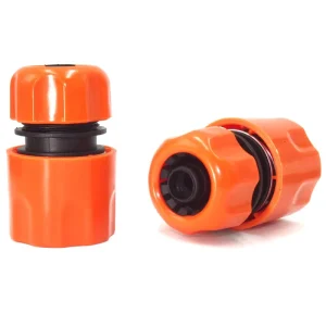 ABS Plastic 1/2 Inch Durable Snap-in Garden Hose Quick Connector