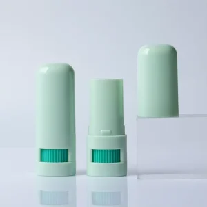 ABS Plastic Rotary Gear Solid Paste Empty Tube 7g Green Custom Private Label Deodorant Blush Skin Care Face Mask Bottle Filling
