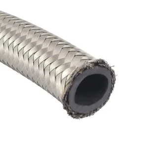 AN-10 NBR Rubber Nylon Cover Stainless Steel Braided Oil Gas Fuel Hose Line Assembly Kit and Hose End Fitting Finisher
