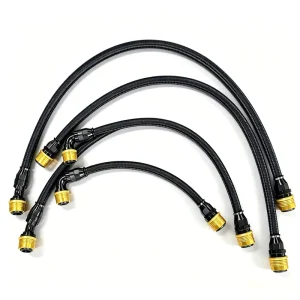 AN Quick Release Fitting AN4 AN6 AN10 AN12 AN16 AN20 Nylon Stainless Steel Braid Oil Tube Swivel Hose End Assembly Installed