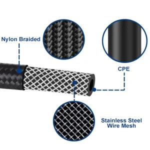 AN20 Dash-20 -20AN AN16 AN4 AN6 Car Fuel Hose Oil Gas Line Nylon Stainless Steel Braided Brake Hose CPE Rubber Pipe Tube in Stock