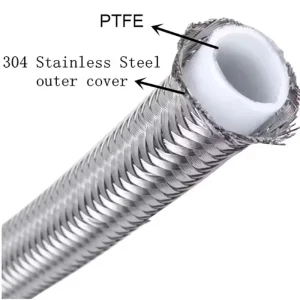 AN3 AN4 AN6 AN8 AN10 AN12 Racing Hose 304 Stainless Steel Braided PTFE Pipe Brake Fuel Oil Cooler Line for Auto Modification