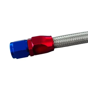AN4-AN10 304ss Braided CPE Synthetic Rubber Hose Assembly with Swivel Joint Aluminum Fittings Wear-resistant Customizable