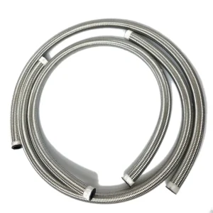 AN4 AN6 AN8 AN10 AN12 AN16 AN20 Black Stainless Steel Braided Fuel Oil Cooler Hose Fuel Line 40~120
