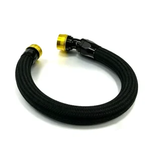 AN4 AN6 AN8 AN10 AN12 AN16 AN20 Quick Release Fittings Swivel Fuel Hose End ORB Adapter Connector 0°/45°/90°/180° Black