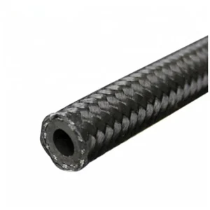 AN6 AN8 AN10 Black Blue Nylon Stainless Steel Braided CPE Oil Fuel Hose