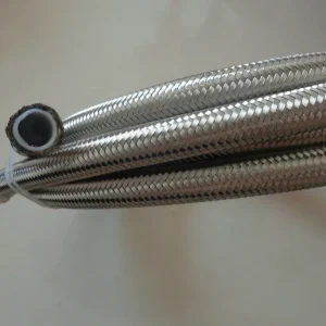 AN6 High Tensile Stainless Steel Braided PTFE Lined Auto Fuel Hose for Automotive Cooling Systems -65C +260C Universal