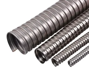 ASTM Certified Welded 304N 300 Series Stainless Corrugated Flexible Metal Hose Cutting Welding Services 10Mpa Working Pressure