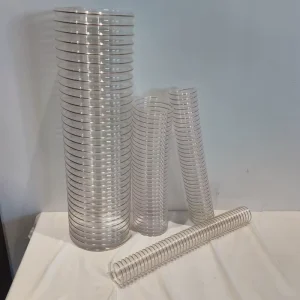 Abrasion Resistant Dust Collection Pipe PU Flexible Ducting Hose for CNC Router Dust Extractor and Workshop Use