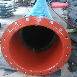 Abrasion Resistant Large Diameter Sewage Discharge Rubber Hose with Flange Connection