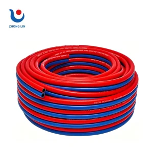 Acetylene Gas Pipes Reel and Twin Oxygen Propane PVC Rubber Welding Hose with Cutting Service