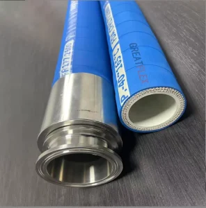 Acid Alkali Resistant Food Steam Hose Sandwich Layer Milk Conveying Woven Hose With EPDM Rubber Material Custom Cutting Service