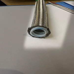 Acid Alkali Resistant Industrial Corrugated Metal Hose Stainless Steel Braided Sleeve PTFE Corrugated Braided Pipe