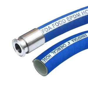 Acid and Alkali Resistant White EPDM Food Grade Hose for Beverage Conveying Food Tanker Loading and Unloading