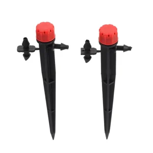Adjustable 180 360 Degree Drip Head Plastic Irrigation Kit for Home Lawn & Potting Gardens