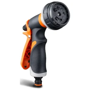Adjustable Watering Spray Nozzle ABS Plastic Garden Hose Sprayer with Variable Flow Control 8 Patterns Thumb Nozzle