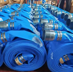 Agricultural 2 3 4 5 6 8 Inch Heavy Duty Layflat Hose Water Pump Discharge Hose Irrigation Canvas Lay Flat Pipe