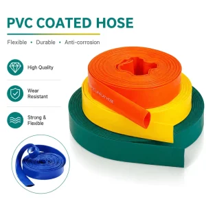 Agricultural 3 4 5 6 8 Inch 1.5mm Thickness PVC Lay Flat Irrigation Hose High Pressure Flexible