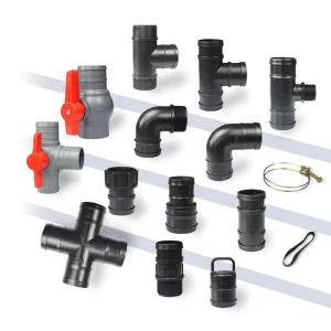 Agricultural Drip Irrigation Kit System 1 Hectare Layflat Hose Accessories Plastic Rain Hose Connector