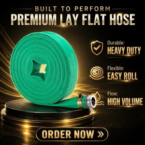 Agricultural Irrigation Layflat Water Delivery Hose Pipe Heavy Duty PVC Lay Flat Discharge Water Pump Hose