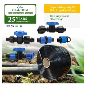 Agricultural Irrigation System’s fittings Drip Irrigation Pipe connector Drip Tape Hoses fittings
