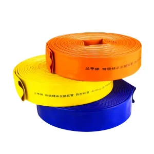 Agricultural PVC Layflat Polyester Yarn Water Hose Reel Irrigation for Farm Garden UV Resistant