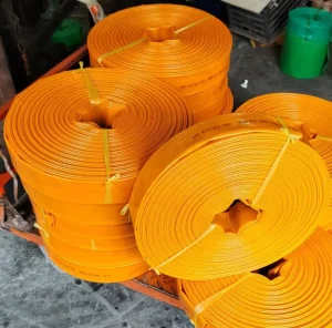 Agricultural PVC Layflat Polyester Yarn Water Hose Reel Irrigation for Farm Garden UV Resistant