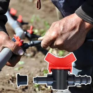 Agriculture Irrigation System Drip Irrigation Pipe Barbed Valve Accessories Drip Tape Fittings Offtake Valve