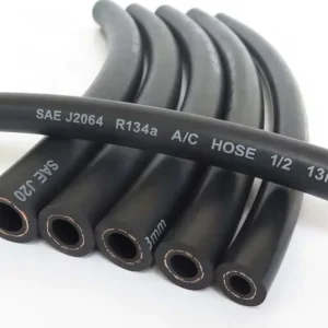 Air Condition Charging Hose SAE J2064 Type E Smooth Black Rubber with Customizable Cutting NBR