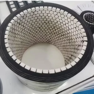 Alumina Ceramic Tile Lined Synthetic Rubber Hose Corrosion Resistant ISO Standard Pneumatic Conveying Systems 150mm