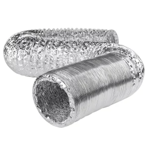 Aluminum Exhaust Ventilation Hose Non Insulated Durable Foldable Portable Ventilation Duct Customizable