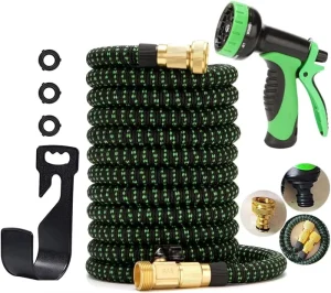 Aluminum Expandable Garden Hoses 3/4 Heavy Duty Anti Corrosion for Car Washing Watering Garden Hose Reel